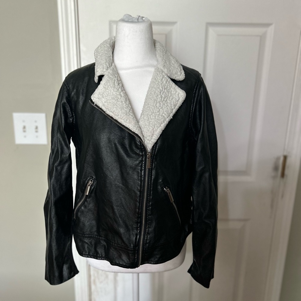 Torrid Faux Leather Bomber Jacket
